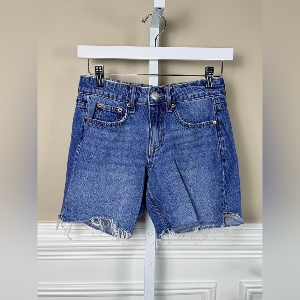 Aeropostale Low-Rise Baggy Denim Shorts 6” Size 00
